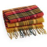 ÉCHARPE À CARREAUX CLASSIQUE MUSTARD CHECK