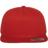 Casquette Classic 5 Panel Snapback Red