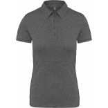 Polo jersey manches courtes femme Grey Heather - XS