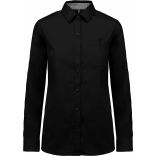 Chemise coton Nevada manches longues femme Black - XS