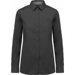 Chemise coton Nevada manches longues femme Dark Grey - XS