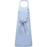 Tablier coton sans poche Sky Blue