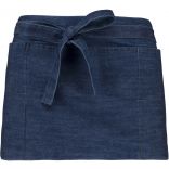 Tablier polycoton court Denim