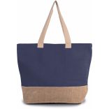 Sac de shopping fourre-tout esprit rustique Patriot Blue / Natural