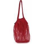 Sac filet à provision en coton Cherry Red
