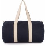 Sac fourre tout en toile de coton Navy / Off White