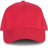 Casquette Oeko-Tex 6 panneaux Red