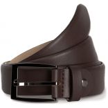 Ceinture classique à bord arrondi réglable Dull Brown - M/L