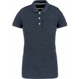 Polo vintage manches courtes femme Night Blue Heather - XS