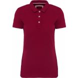 Polo vintage manches courtes femme Vintage Dark Red - XS