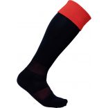 Chaussettes sport bicolores Black / Sporty Red - 31/34 EU