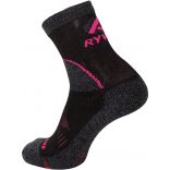 CHAUSSETTES CLAIRIERE CLIMASOCKS Black / Pink - 35/37 EU