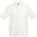Polo enfant 65/35 White - 3/4