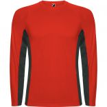 SHANGHAI L/S ROUGE/PLOMB FONCÉ