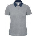 Polo femme DNM Forward PWD31 - Denim / Heather Grey