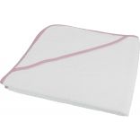 Sortie de bain bébé en éponge K124 - White / Pink