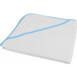 Sortie de bain bébé en éponge K124 - White / Sky Blue