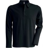 Polo jersey manches longues K205 - Black