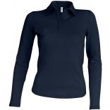 Polo femme manches longues K244 - Dark Grey