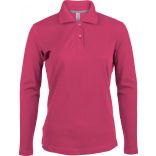 Polo femme manches longues K244- Fuchsia