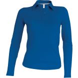 Polo femme manches longues K244 - Light Royal Blue