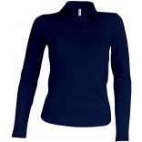 Polo femme manches longues K244 - Navy