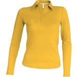 Polo femme manches longues K244 - Yellow