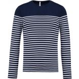 Marinière homme manches longues K366 - Striped Navy / White
