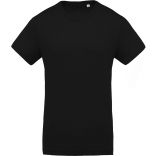 T-shirt homme coton bio col rond K371 - Black