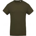 T-shirt homme coton bio col rond K371 - Mossy Green