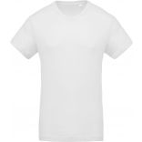 T-shirt homme coton bio col rond K371 - White