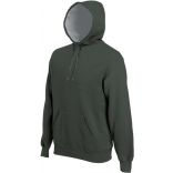 Sweat-shirt homme à capuche K443 - Dark Khaki