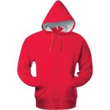 Sweat-shirt à capuche zippé K444 - Red