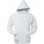 Sweat-shirt à capuche zippé K444 - White