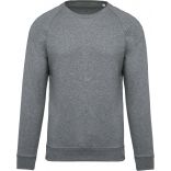 Sweat-shirt homme bio col rond manches raglan K480 - Grey Heather