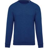 Sweat-shirt homme bio col rond manches raglan K480 - Ocean Blue Heather