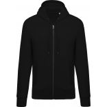 Sweat-shirt homme bio zippé capuche K484 - Black