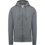 Sweat-shirt homme bio zippé capuche K484 - Grey Heather