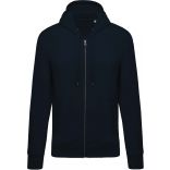 Sweat-shirt homme bio zippé capuche K484 - Navy