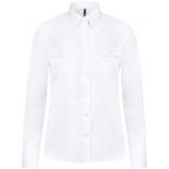 Chemise manches longues femme pilote K506 - White