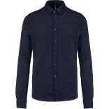 Chemise manches longues maille piquée K508 - Navy