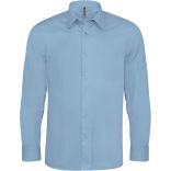 Chemise manches longues coton/élasthanne K529 - Light Blue
