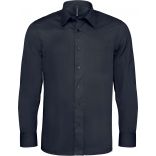 Chemise manches longues coton/élasthanne K529 - Zinc