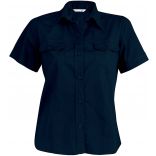 Chemise manches courtes femme popeline Tropical Lady K572 - Navy