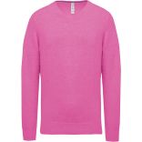 Pullover premium col V K982 - Candy Pink Heather