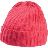 Bonnet grosse maille KP502 - Strawberry Pink-One Size