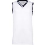 Débardeur polyester University PA4004 - White / Navy