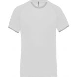 T-shirt polyester performance PA406 - White / Fine Grey