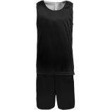 Kit basketball réversible enfant PA449 - Black / White