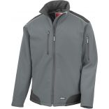 Veste softshell Ripstop R124 - Grey / Black